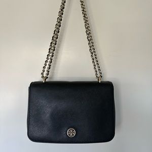 Tory Burch Robinson Crossbody Bag Black Great Condition